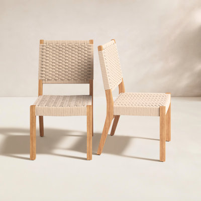 Seras Teak Patio Side Chair