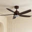 Ventilateur de plafond d'intérieur à DEL 54 po avec éclairage et télécommande Genoa