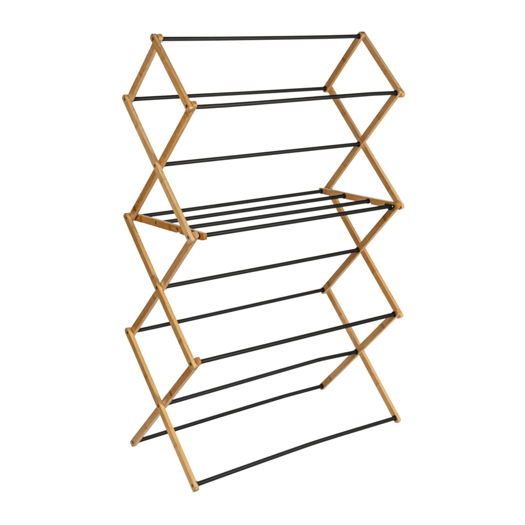 Meghan Bamboo Foldable Standard Drying Rack Household Essentials