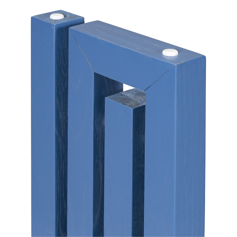 Console fonctionnelle en placage de chêne pour vestibule Ackermann - élément pratique attrayant et décoratif de table, Marine