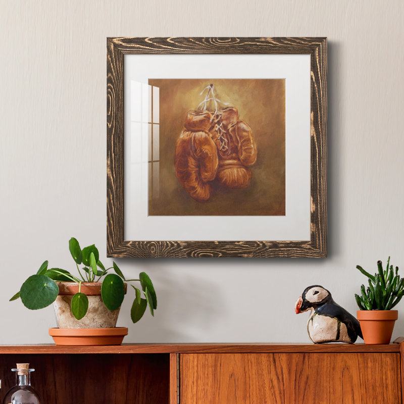 «Rustic Sports I», reproduction encadrée de qualité supérieure - prête à être accrochée, H 31,5 po x l 31,5 po x P 1,5 po