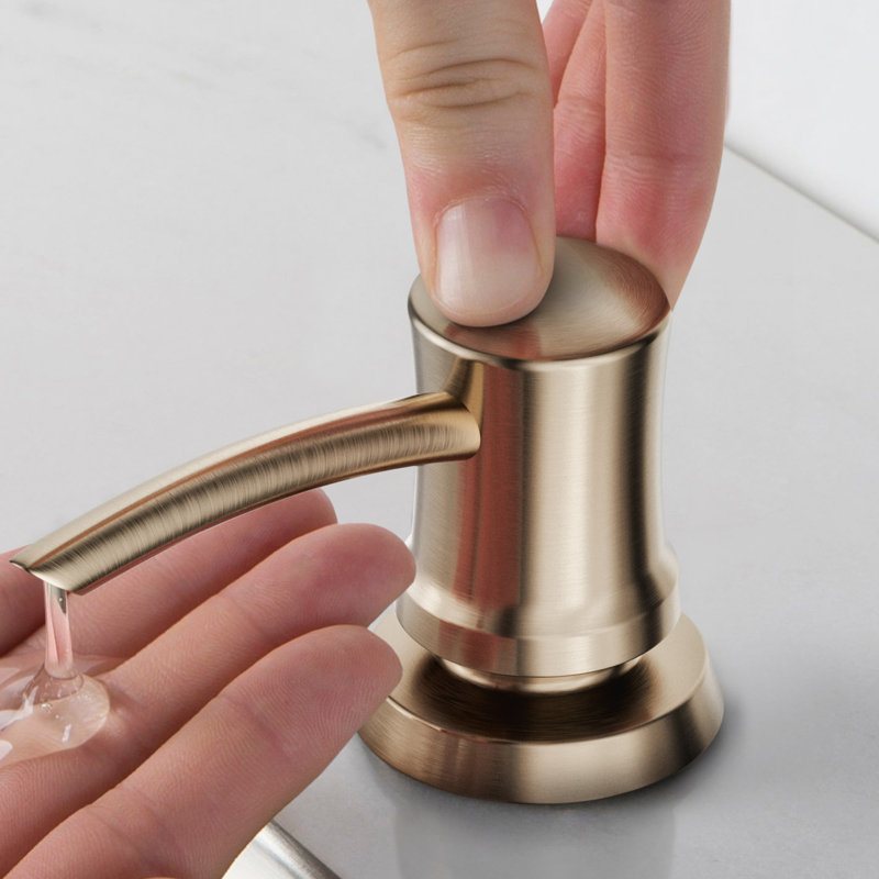 Distributeur de savon, Bronze champagne antique sans taches