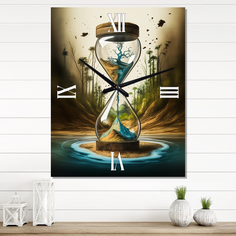 Horloge murale Jalecia, H 28 po x l 12 po x P 1 po