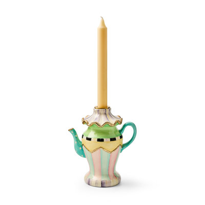 Violet Teapot Candle Holder