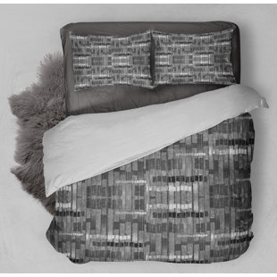 Twill Geometric Shapes Duvet Cover
