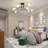 Aethan 8 - Light Iron Dimmable Sputnik Sphere Chandelier