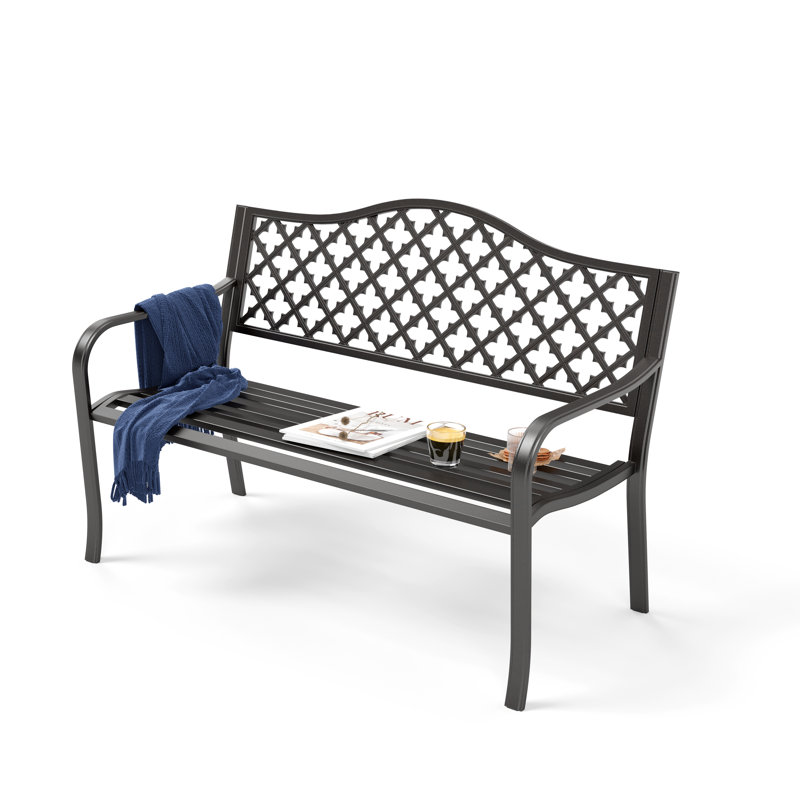 Banc d'extérieur en métal 50 po
