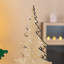Ensemble de 3 décorations de table de Noël en bois - Hautes figurines de renne et d'arbre de 16 po pour centre de table des Fêtes