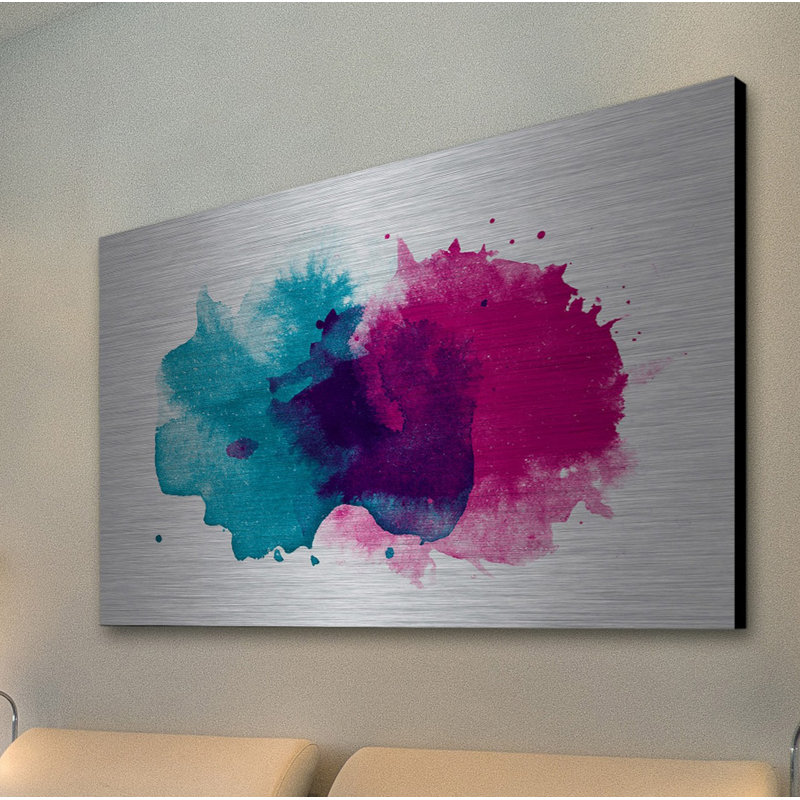 «Soft And Cool», reproduction sur métal, H 30 po x l 45 po x P 1,5 po