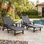 Chaise longue inclinable avec porte-gobelet-135252470