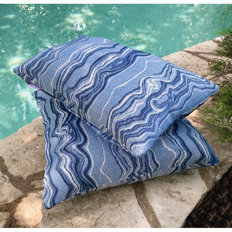 Coussin lombaire abstrait Ljoka Waves Sunbrella®