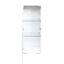 Unités de rangement de construction avec tablettes en verre et lampe en aluminium pour armoires de bureau