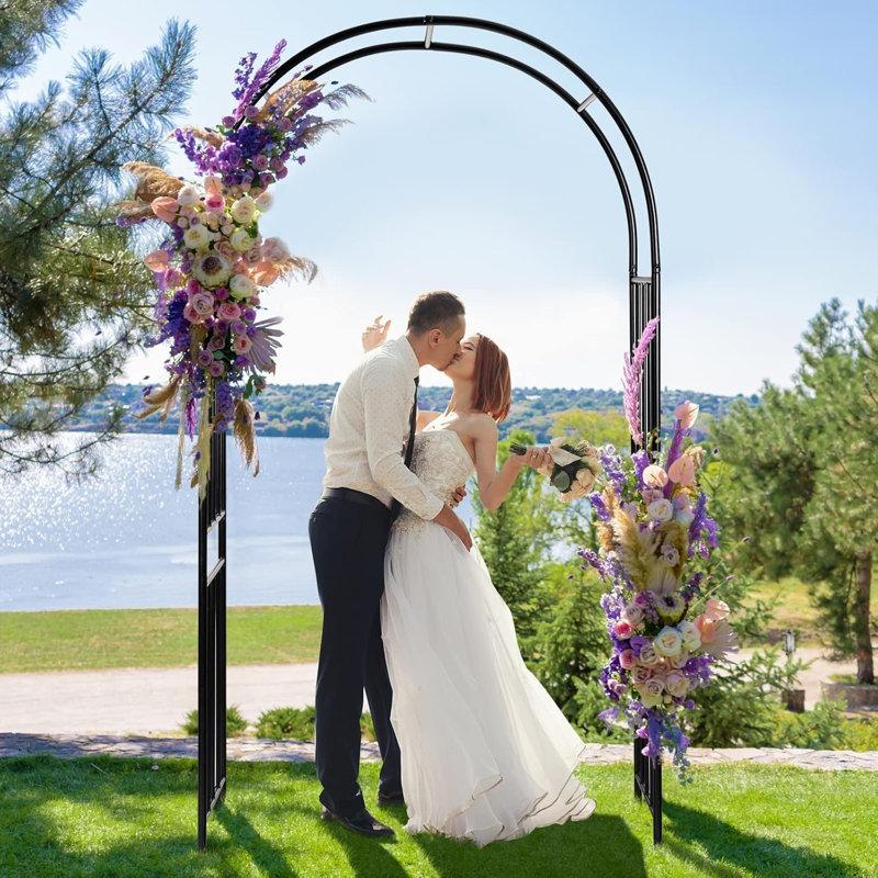 267cm H x 50cm W Metal Arched, 267cm H x 150cm W x 50cm D
