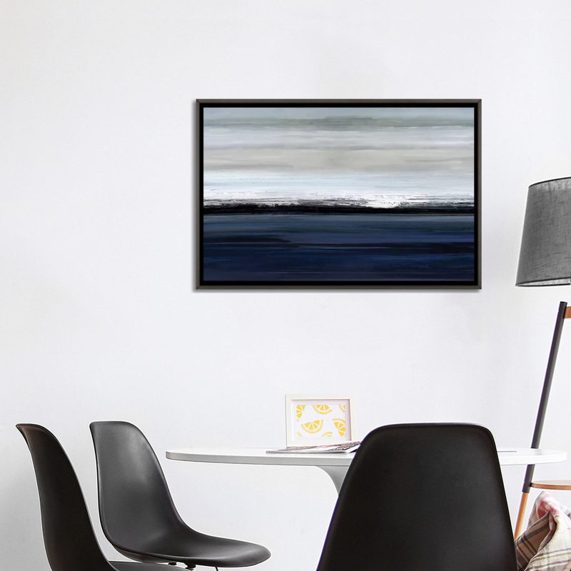 "At the Edge" par Rachel Springer, reproduction d’art, Toile encadrée de bois rustique foncé, H 32 po x l 48 po x P 1,5 po