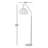 Camella 65'' Black Task Floor Lamp