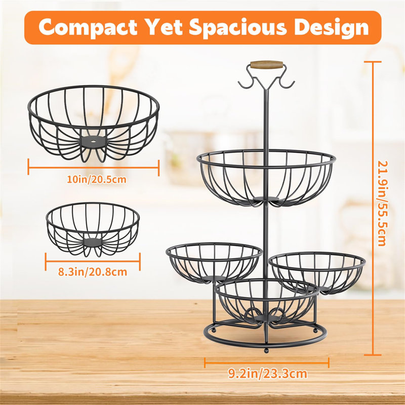 Ebern Designs Metal Picnic Basket