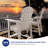 Borghild HIPS Outdoor Adirondack Chair Set with Removable Table Patio Bar Stools-977092826