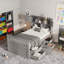 Base de lit plateforme simple avec rangement-968570963