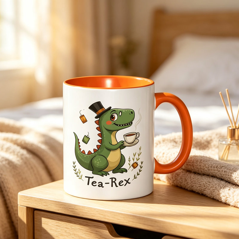 Ceramic Coffee Mug, Orange