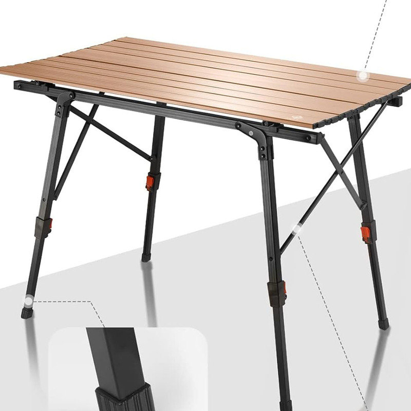 Table Camping Pieds Reglables