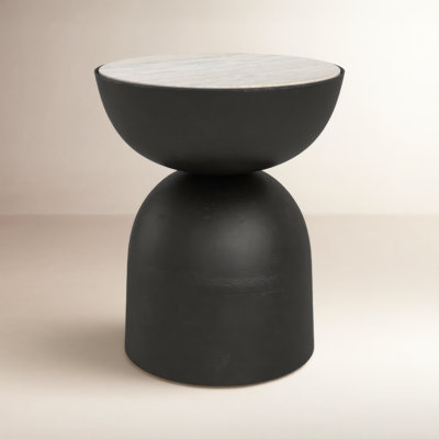 Earlie Seraphine Pedestal End Table