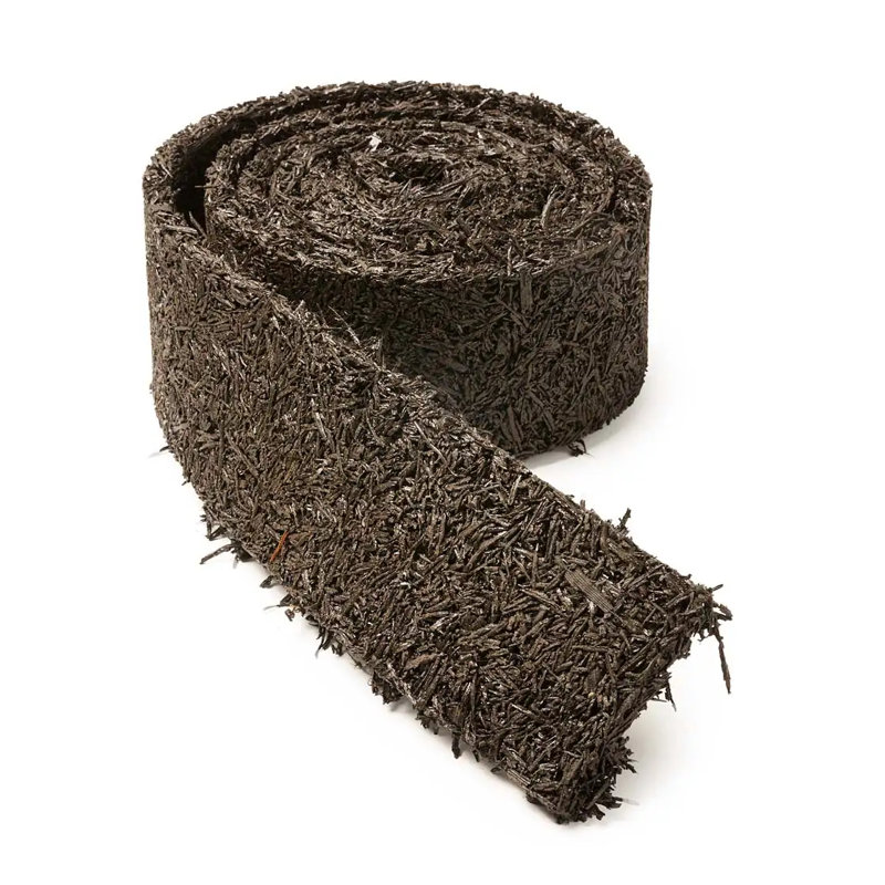 120" Black Recycled Rubber Garden Border Edging