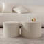 Ensemble de 2 tables basses gigognes Beige