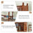 American-Style Solid Wood Desk with Integrated Cabinet