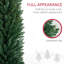Arbre de Noël artificiel 8 pi, arbre de Noël mince avec 618 pointes de branches réalistes et support en plastique
