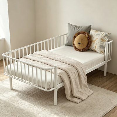Metal Daybed , Sturdy Steel Slat Support Daybed Sofa, No Box Spring Needed
