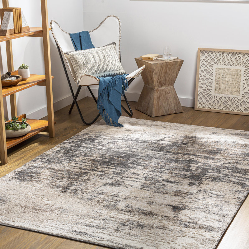 Aderyn Abstract Indoor Rug, Rectangle 6'7" x 9'