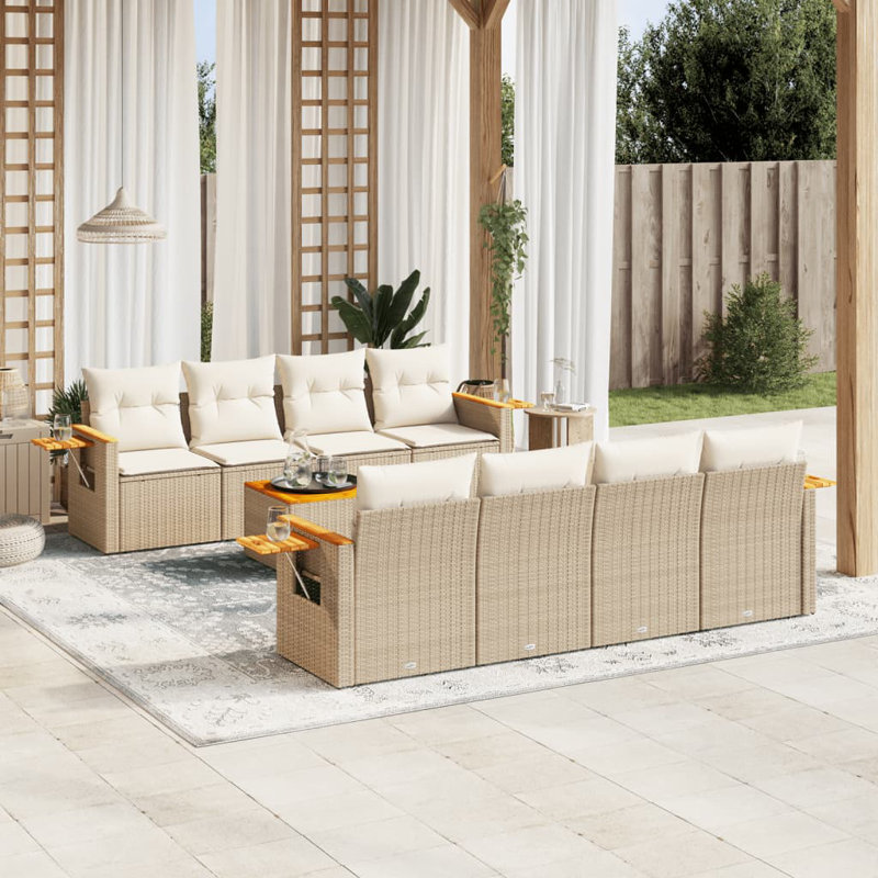  Garden Sofa Set Beige