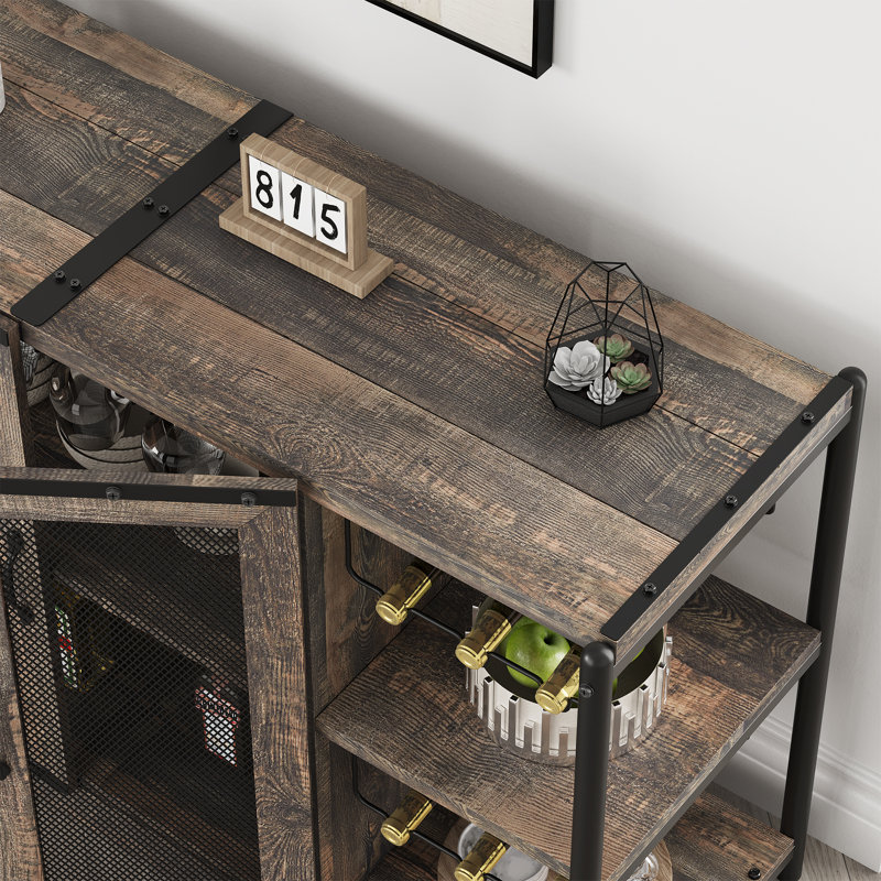 Bar à vin avec rangement et porte-bouteilles