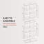 124.5cm H Media Shelves-407540949