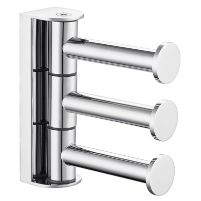 Wall Mounted Bathroom Swivel Robe Hook