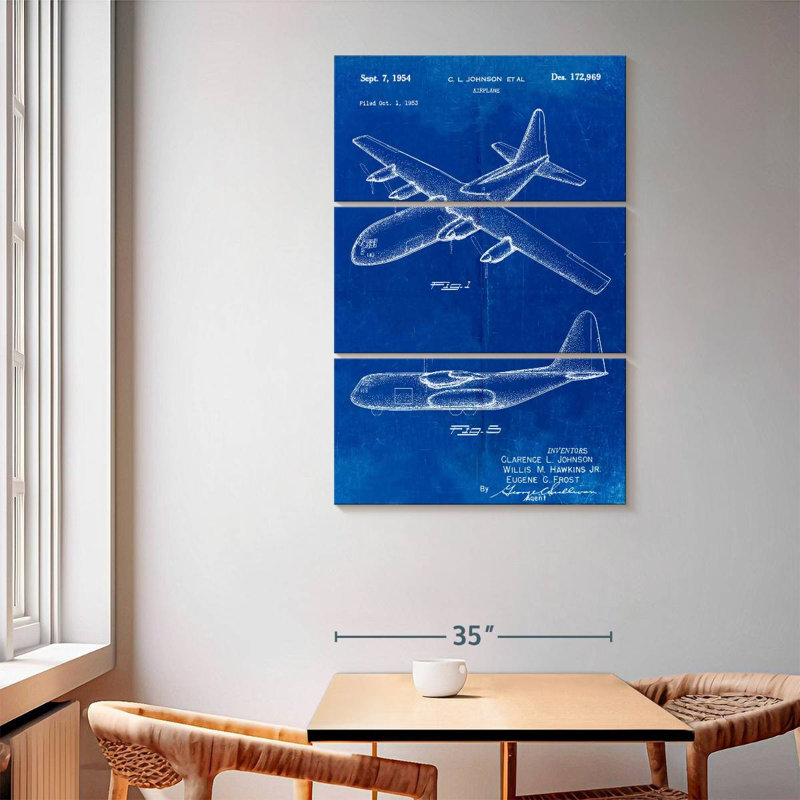 Laelle Lockheed C 130 Hercules Airplane, 65" H x 42" W