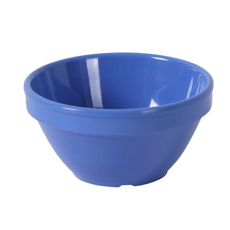 Verre à pied 8 oz. Bol à soupe en mélamine, Jaune