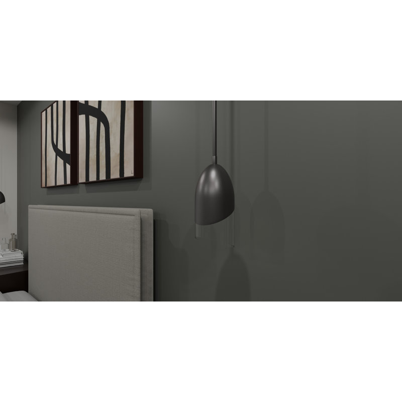 Gobles 1 - Light Bell Pendant, Black Chrome