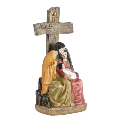 Nativity 1 Piece 8H Holy Family Cross