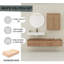 Meuble-lavabo mural 60 po avec lavabo en résine et armoire d'appoint 60 po
