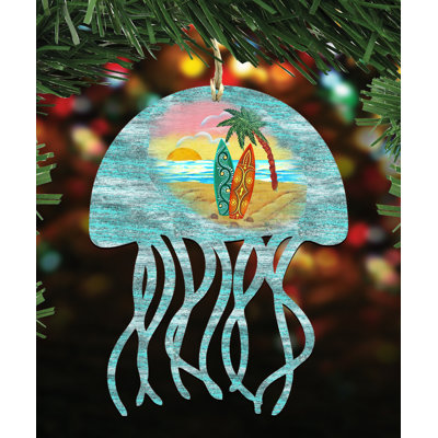 Ornement en forme de jellyfish paysages