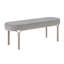 Banc d'entrée moderne Modern Home Furniture 1pc Gray Chenille