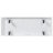 54.9" Kitchen Island with Drop Leaf, Cross Barn Doors, Visual Glass Door & Power Outlet (White)-129470384