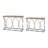 42'' Solid Wood Top Console Table