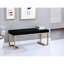 Banc avec base en C en métal