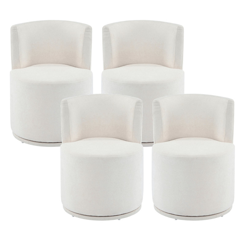 Ensemble de 4 chaises d'appoint rembourrées Modern