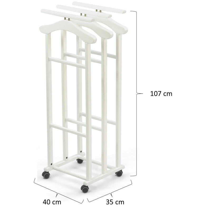 Dilana Valet Stand, White