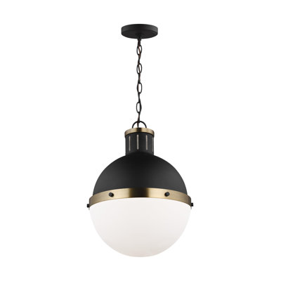 Luminaire suspendu sphérique unique à 1 lumière Geoffrey