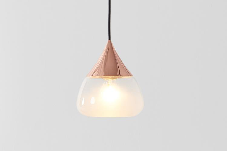 Mist 1 - Light Pendant, Copper, 8.2" H x 7.1" W x 8.3" D