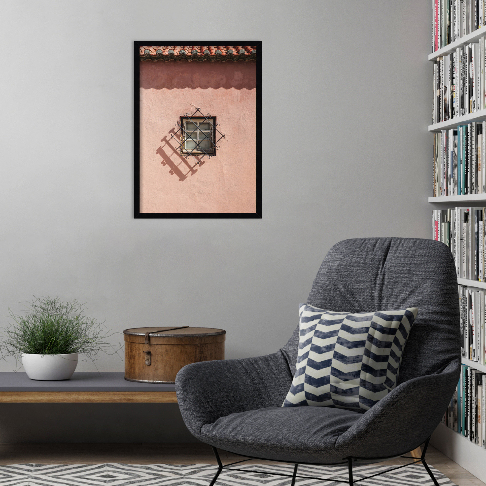 Window 02 by Shot by Clint Wood Framed Wall Art Print, 25" H x 18" W, Black